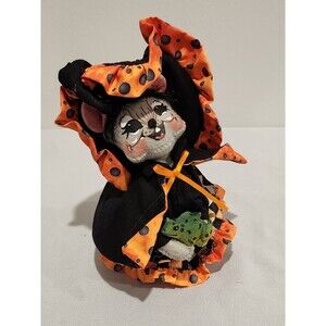 Annalee Halloween Mouse With With Frog 6"